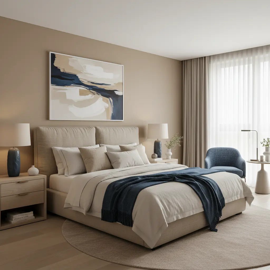 chambre à coucher joliment décoré aix en provence maison olympia aménagement d'intérieur aix marseille