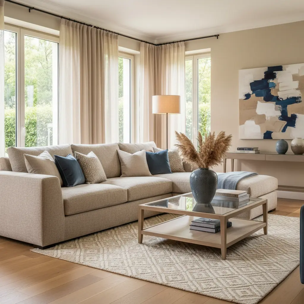 salon lumineux joliment décoré aix en provence maison olympia aménagement d'intérieur aix marseille