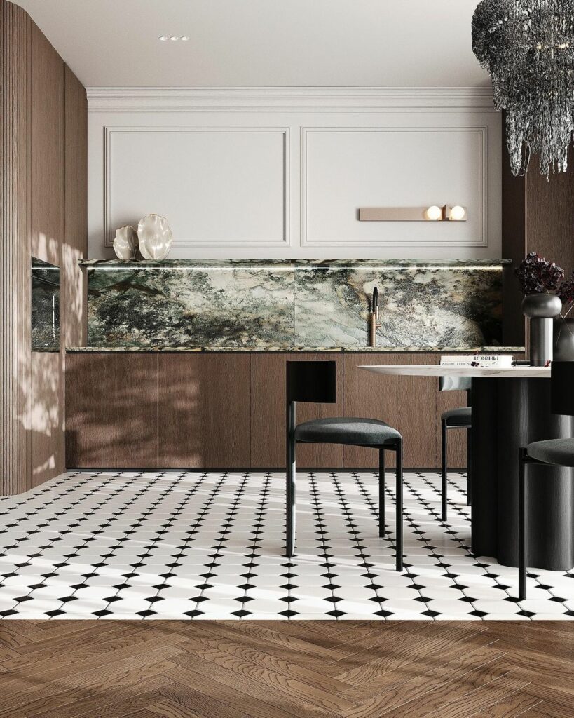 carrelage effet mosaique pour cuisine design aix en provence marseille