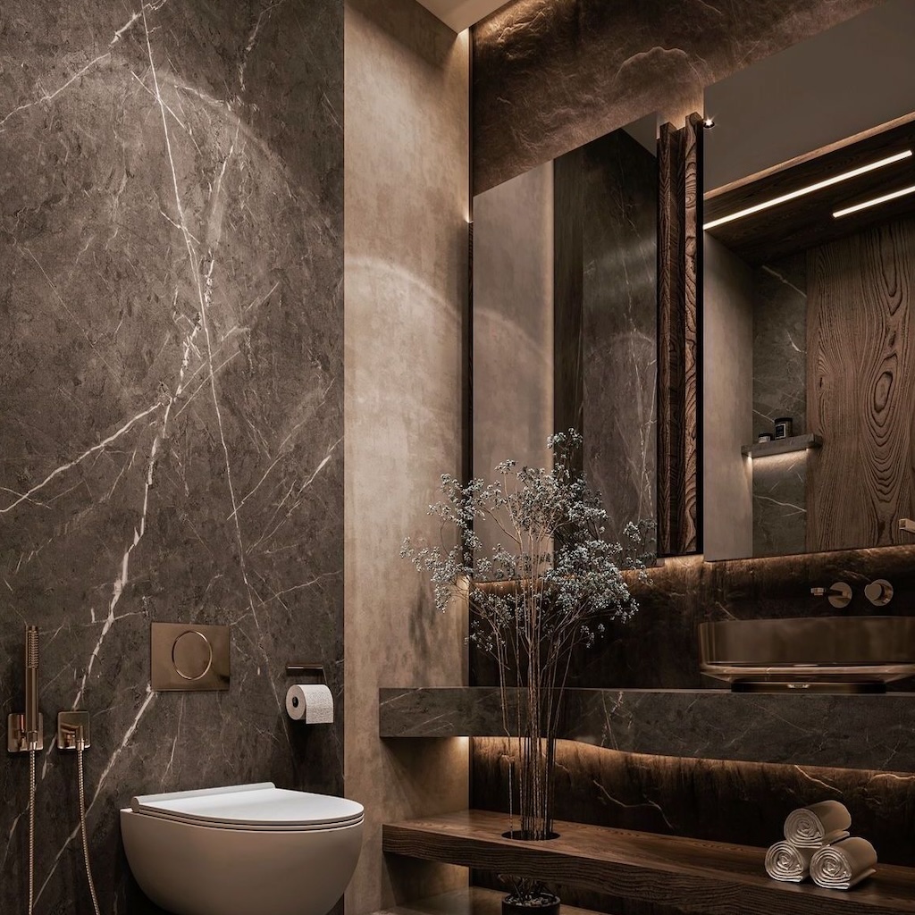 Pierre naturelle dans la salle de bain: quelles pierres choisir (et lesquelles éviter)